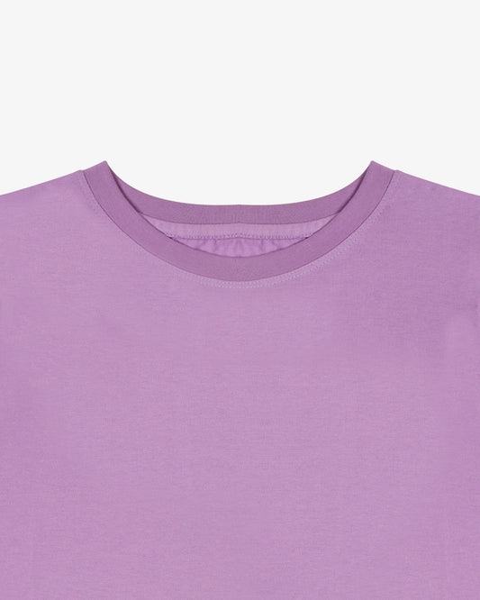 Comfort Fit Lavender Cotton Women's T-Shirt